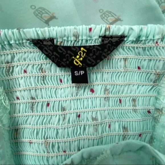 G21 Ruffle Front Cami Top Adjustable Straps - Picture 8 of 8